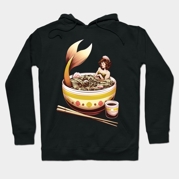 Mer-Noodles - Mermaid In Noodles Hoodie by redappletees